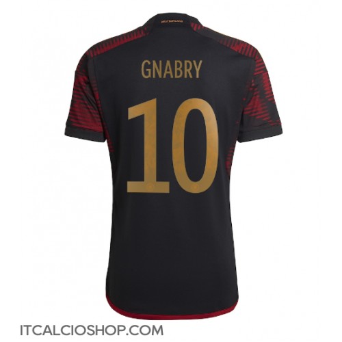 Germania Serge Gnabry #10 Seconda Maglia Mondiali 2022 Manica Corta